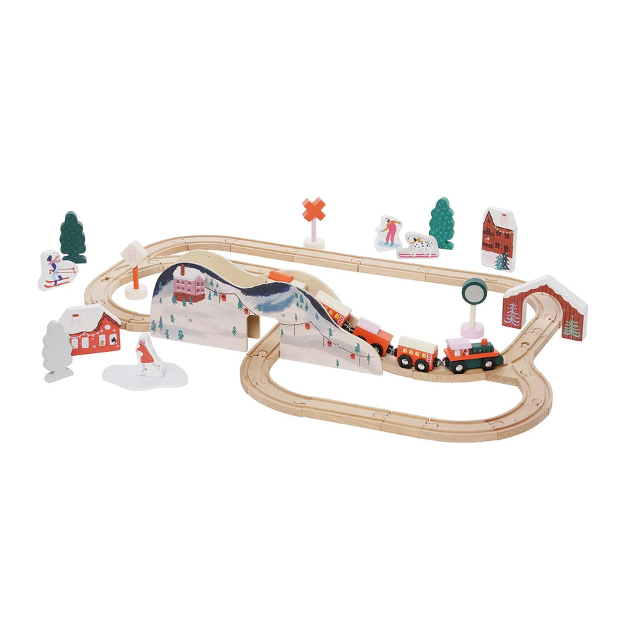 Manhattan Toy | Alpine Express Wooden Train Set