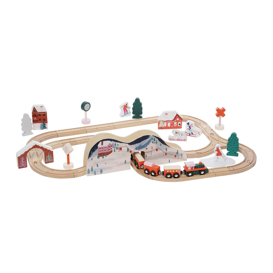 Manhattan Toy | Alpine Express Wooden Train Set