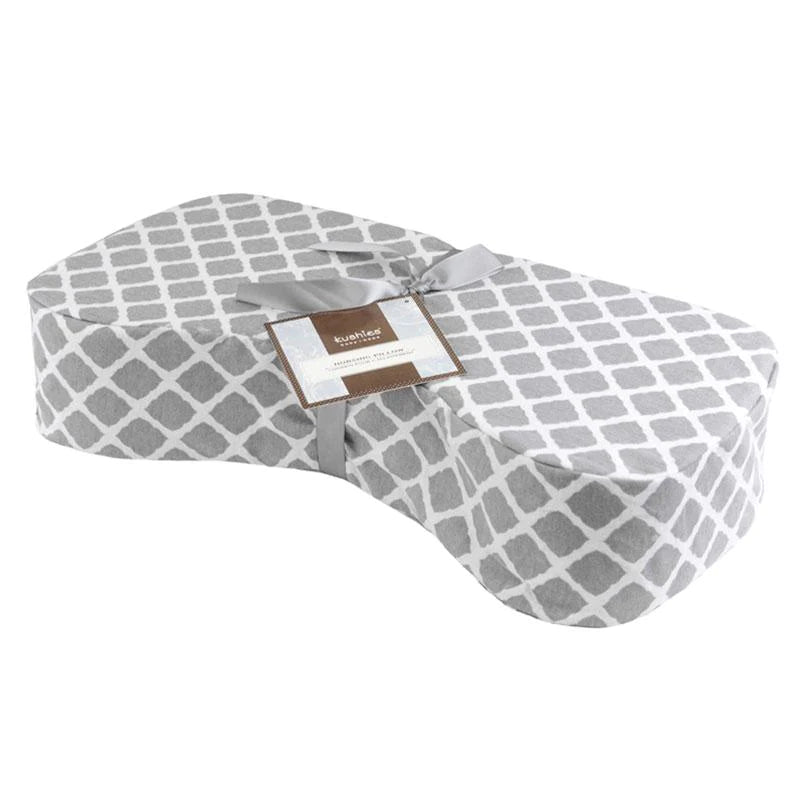 Kushies | Nursing Pillow - Grey Lattice