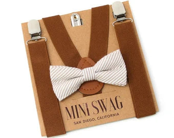 Mini Swag Bowtie and Suspenders Set
