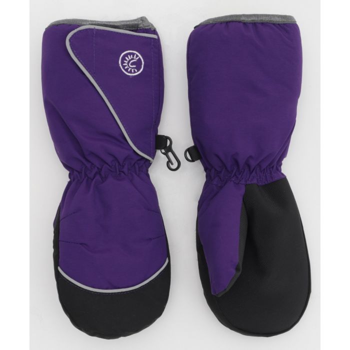 Calikids | Kids Long Velcro Winter Mitts - Imperial Purple