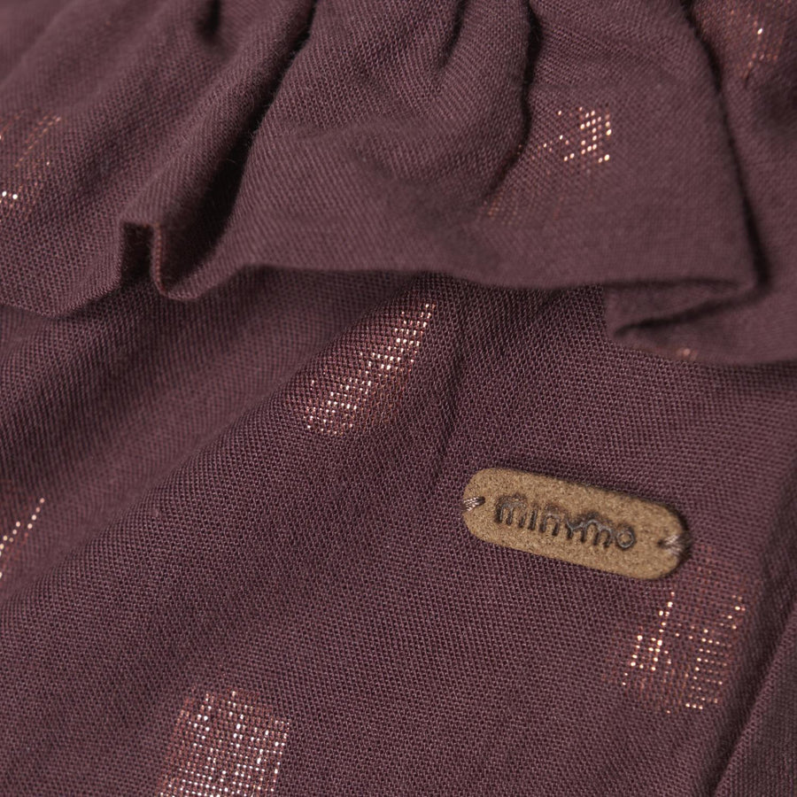 Minymo | Lined Ruffle Pants  - Catawba Grape