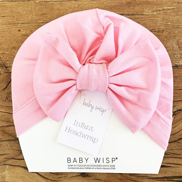 Baby Wisp | Bow Turban Headwrap - Pink