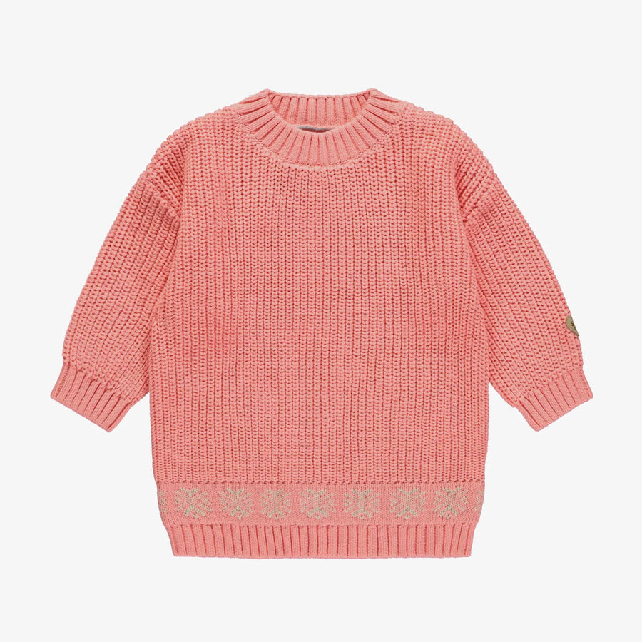 Souris Mini | Pink Knit Sweater Dress