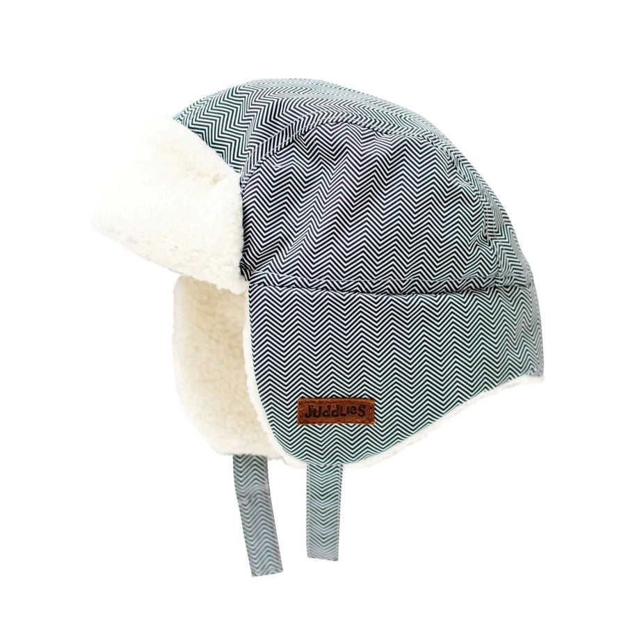 Juddlies | Baby Winter Hat - Herringbone Grey