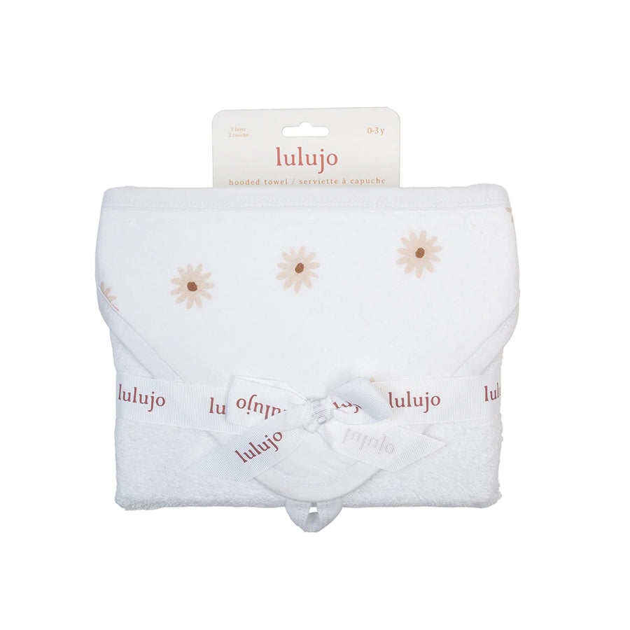 Lulujo | Hooded Towel - Daisies