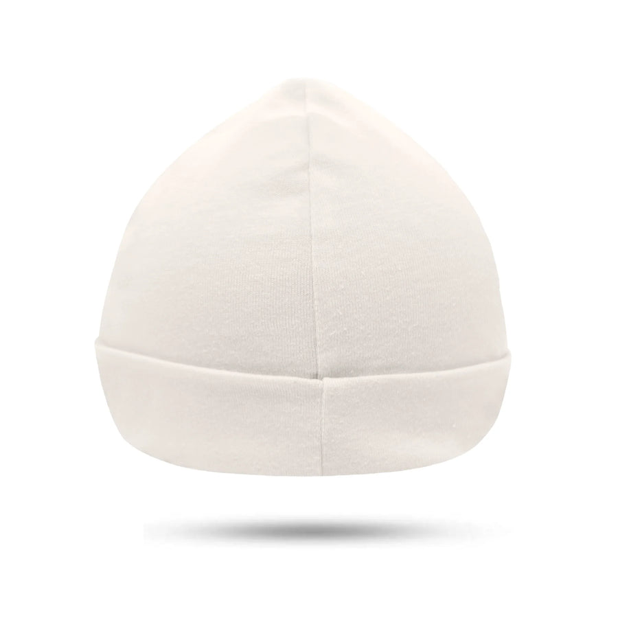 Kushies | Organic Cotton Baby Cap - White