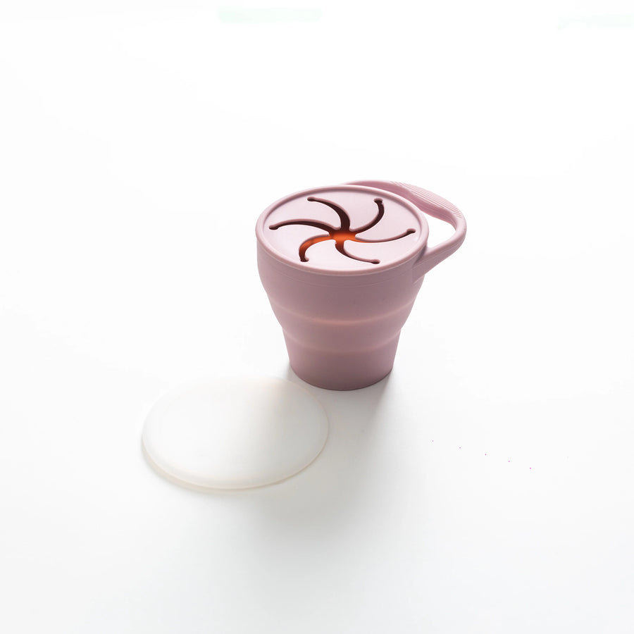 Lil North Co. | Lidded Silicone Snack Cup - Mauve