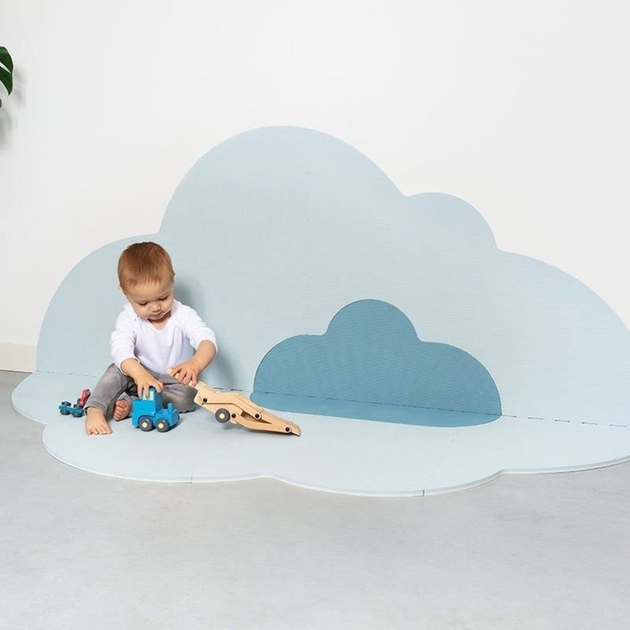 Quut | Head in the Clouds Small Playmat - Dusty Blue