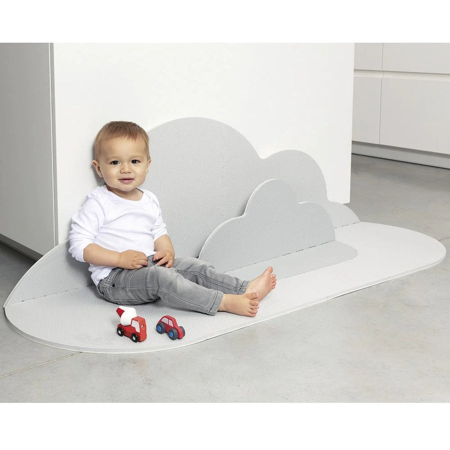 Quut | Head in the Clouds Small Playmat - Pearl Grey