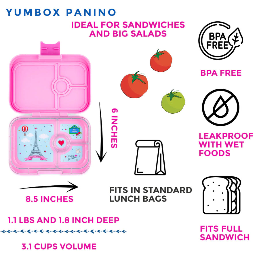 Yumbox | Panino 4 Compartment Bento Box - Fifi Pink