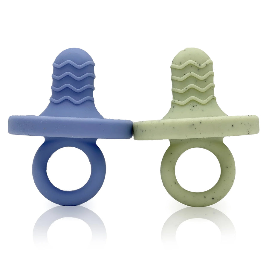 Kushies | Silicone Teether Set - Mineral Blue/Emerald