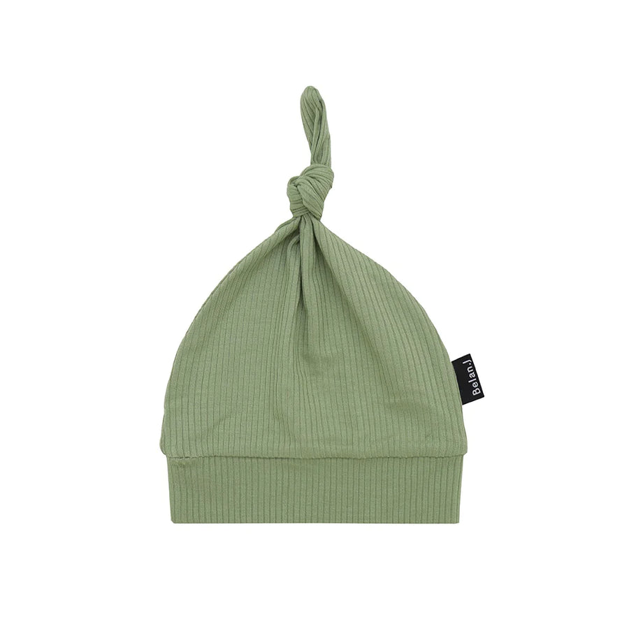 Belan. J | Ribbed Bamboo Knotted Hats - Clover