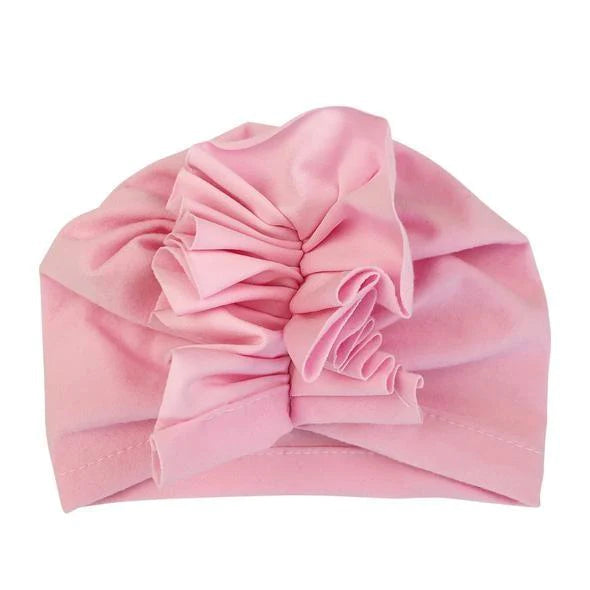 Baby Wisp | Ruffle Turban Headwrap - Pink