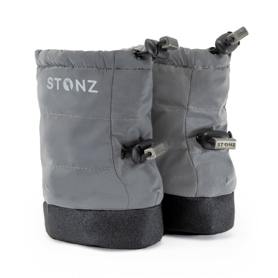 Stonz | Baby Puffer Booties - Silver
