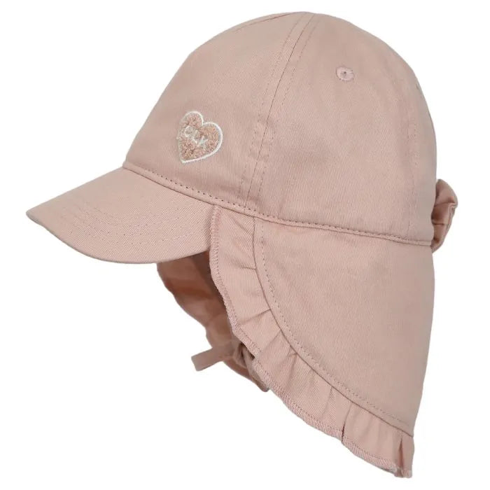 Calikids | Ball  Hat With Neck Flap - Blush