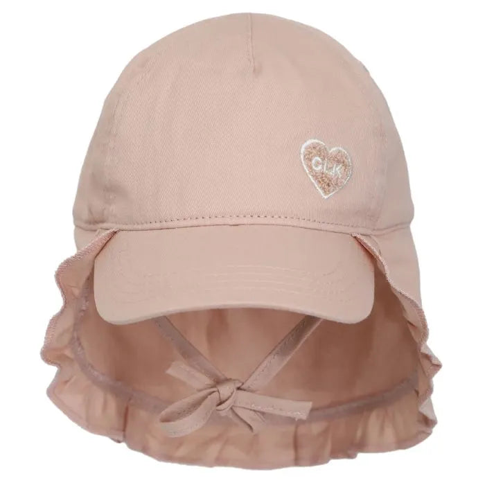 Calikids | Ball  Hat With Neck Flap - Blush