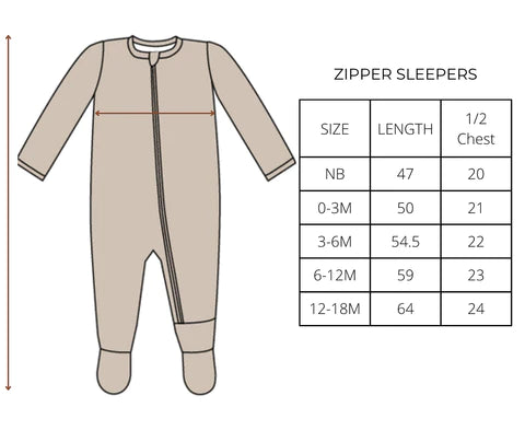 Belan.J | Footed Zipper Sleeper - Oat
