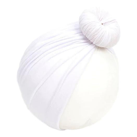 Mini Bretzel | Premium Turban Headwrap - White