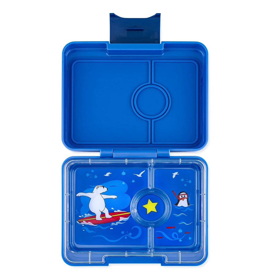 Yumbox | Snack 3 Compartment Bento Box - Surf Blue