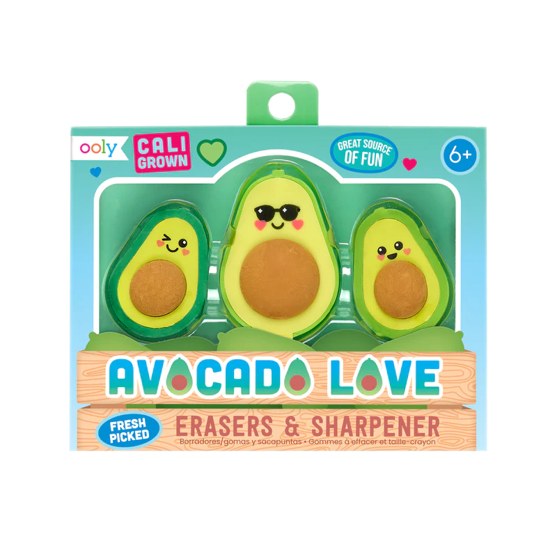 OOLY - Avocado Love Eraser And Sharpener