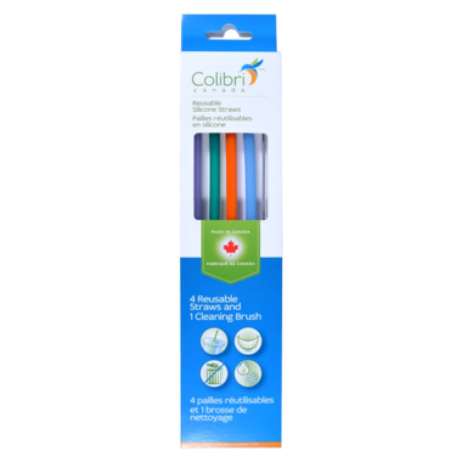 Colibri | Reusable Silicone Straws and Cleaning Brush