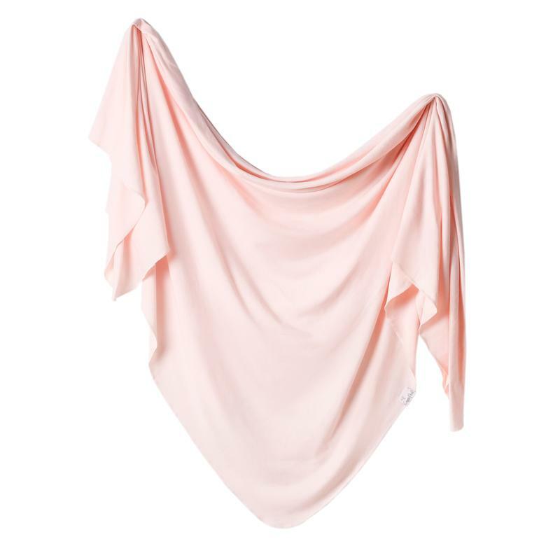 Copper Pearl | Knit Swaddle Blanket - Blush