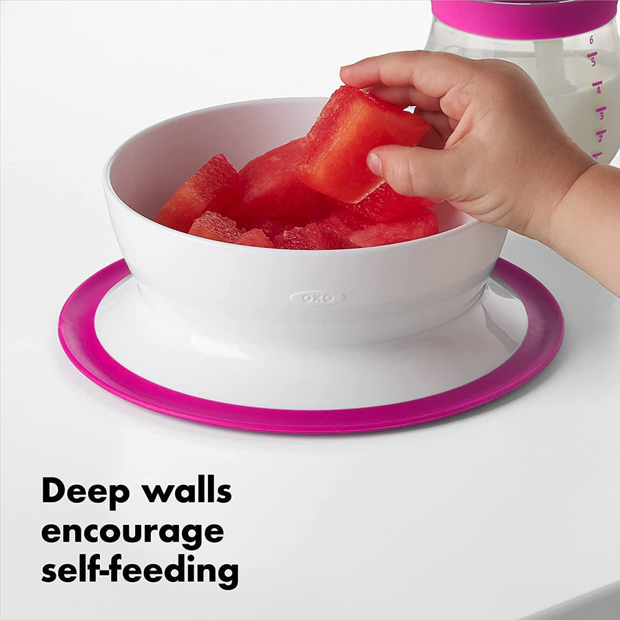 Oxo Tot | Stick and Stay Suction Bowl - Pink