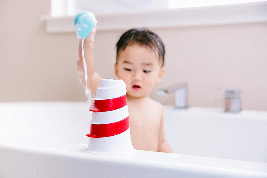Ubbi | Lighthouse Bath Stacking Cups