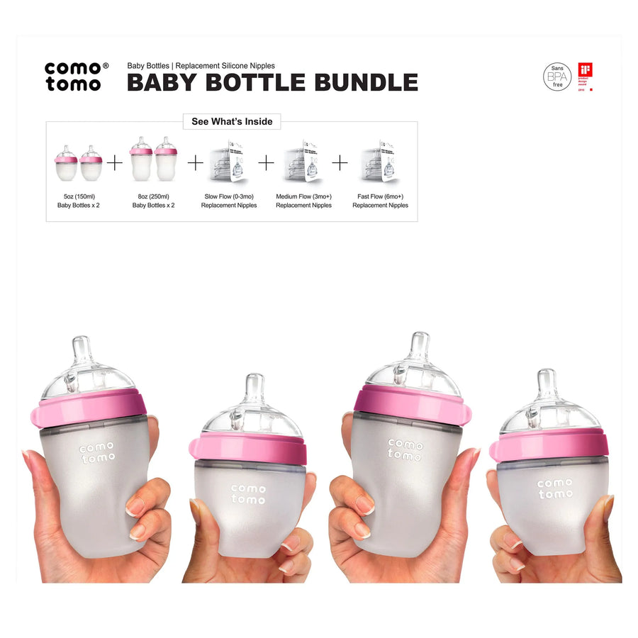 Como Tomo | Baby Bottle Bundle - Pink