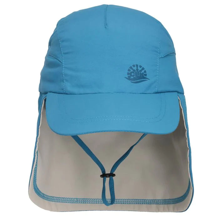 Calikids | Beach Hat With Neck Flap - Ocean Reef