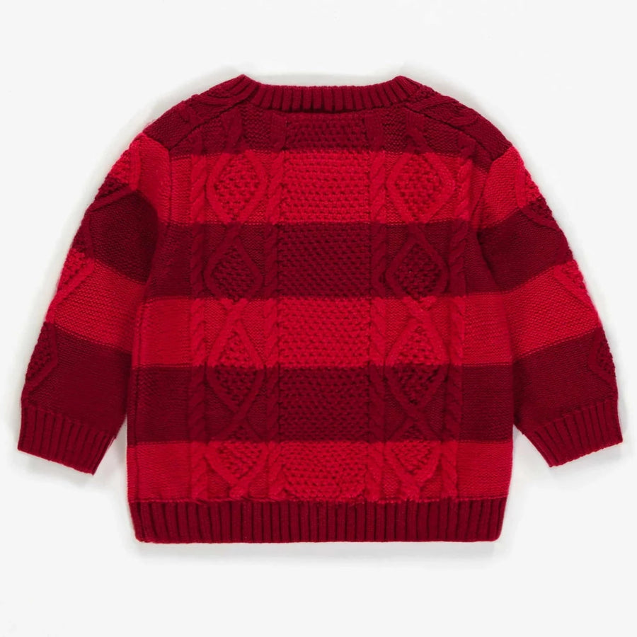 Souris Mini | Red Knitted Crewneck