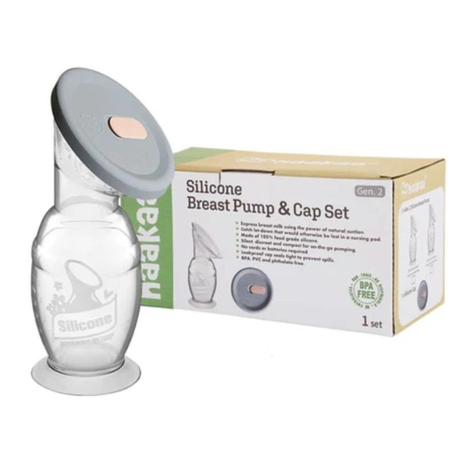 Haakaa | Silicone 100ml Breast Pump & Cap Set