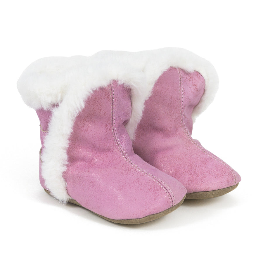 Robeez | Soft Soles Classic Boot - Pink Leather