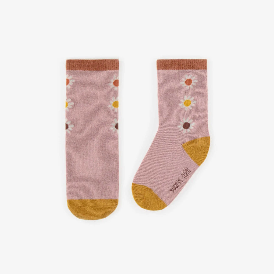 Souris Mini | Pink Flower Socks