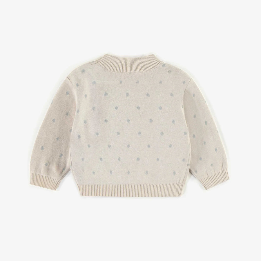 Souris Mini | Cream Patterned Sweater