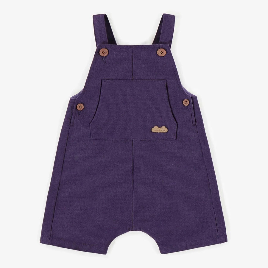 Souris Mini | Linen Overalls - Purple
