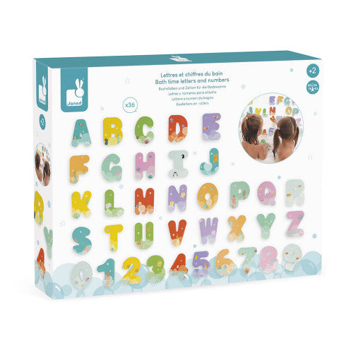 Janod - Bath Time Letters & Numbers