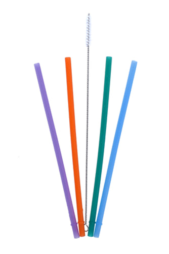 Colibri | Reusable Silicone Straws and Cleaning Brush