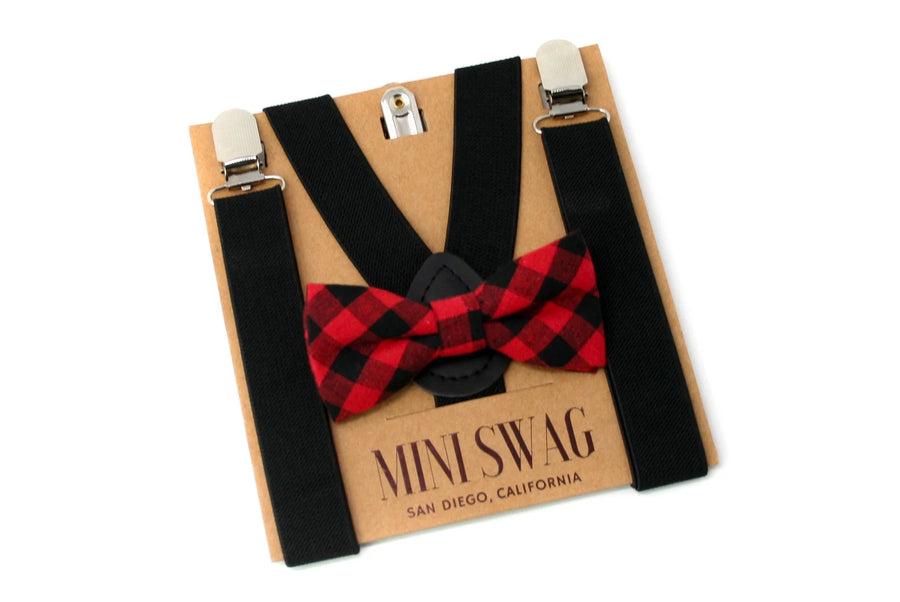 Mini Swag Bowtie and Suspenders Set